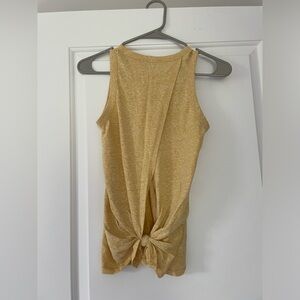 WORN ONCE J CREW OPEN BCAK TIE TANK TOP
